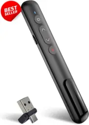 "Wireless Presentation Clicker RF 2.4GHz PowerPoint Remote Slide Control for Mac