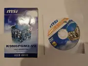 MSI K9N6PGM2-V2 MS-7309 Manual Drivers and Utilities CD/DVD