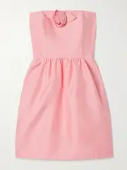 [BERNADETTE] BERNADETTE - Lena Embellished Taffeta Mini Dress - Blush - FR 34 FR 34 Pink