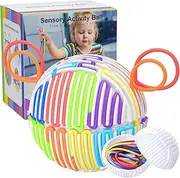 Sensory Activity Board- Silicone Fidget Toys for Stress and Anxiety Relief, ADHD Autism Sensory Toys for Kids 3+ & Adults, Ball Fidget Pads Gifts for Kids and Adults