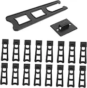 KAILIKETIY 20pcs Plastic Photo Frame Back Stands Desktop Display Support for Photos Artwork Multi Purpose Easel Back Brackets for Home Office Use