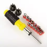 Hand Screwdriver with Ratchet Ratcheting Handle Bits and Sockets Driver Tool Set