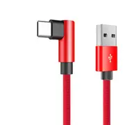 ROCK RCB0602 L Shape USB Type C phone Round Fast Charging Data Cable For Samsung S8 Xiaomi 6 29 BLUE