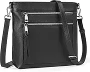 [befen] Genuine Leather Crossbody Bags for Women, Women's Lightweight Medium Crossbody Shoulder Purses Handbags