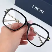 Dior GEMDIORO S5I CD50056I 001 1200 Shiny Black Demo Women Square Eyeglasses NEW