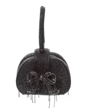 Self-Portrait Rhinestone Top Handle Micro Bag