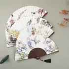 Elegent Antique Folding Fan Chinese Style Hand Held Fan Chinese Style Fan