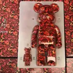 全新 BE@RBRICK MIKA 蜷川實花 紅玫瑰花 100% +400% 紅玫瑰 台灣現貨