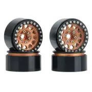 4PCS 1.9 Metal Beadlock Wheel Hub Rim for 1/10 RC Crawler Axial SCX10 90046 AXI0