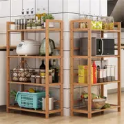 Fin Heavy Duty 4 Tier Bamboo Storage Shelf Organiser Unit Book Flower Plant Stand
