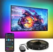 TV LED Backlight, RGBIC Smart LED Strip Lights for 55-65 Inch Tvs, Bluetooth and