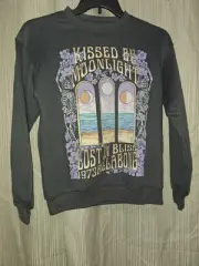 Billabong Size Small Dark Gray Kissed By The Moonlight Pull Over Sweater