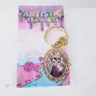 Custom Artistic Flavorz Evil Queen Key chain keyring Charm Poison Apple