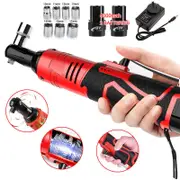 3/8'' Electric Cordless Ratchet 18V 100Nm Right Angle Wrench With Battery Socket