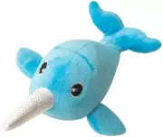 Snugarooz Baby Nikki the Narwhal Dog Toy, 7"
