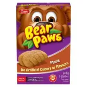 1 Box DARE Bear Paws Maple Soft Cookies - FRESH