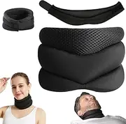 Vitavix Neck Support for Snoring, Adjustable Soft Foam Neck Brace, Cervical Collar for Sleeping, Neck Support for Snoring Relief, Travel Neck Pillow