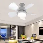 Remote Control Hanging Fan with LED Light Electric Wireless Fan Cloakroom