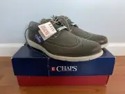 Chaps Jamestown Oxford Men Size 13 - Beige - Leather - Lace Up Wingtip Comfort