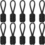 10 Pieces Replacement Zipper Pulls Tab Universal Nylon Repair Kit Slider Pull...