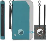 [P TRAVEL · DESIGN] Travel Passport Holder for Family - Large Travel Passport Wallet…, Coral Blue, Classic