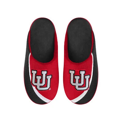 FOCO NCAA Men's Utah Utes 2022 Big Logo Color Edge Slippers
