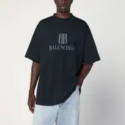 [Balenciaga] Faded black Nano BB Medium Fit T-shirt L Black