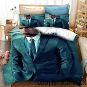 v475 Bed Sheets Rapper Chris Brown Bedding Set,Duvet Cover Bed Set Quilt Cover Pillowcase,King Queen Twin Size Boys Girls Adults 3-Piece Bedding Set (