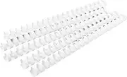 Jolygoods 12mm Plastic Binding Combs White - 20 or 21 Ring (Pack of 100)
