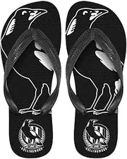 Collingwood Magpies AFL Thongs Plugger Flip Flops