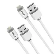 LASER MFi Lightning Cable White 2M 2 Pack - CB-MFIA2WW2-L