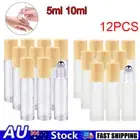 12PCS 5ml 10ml Glass Roller Bottles Perfume Essential Oils Roll On Ball Bottle