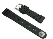 [SEIKO] 22mm Width Diver for Urethane watchband DAL1BP, Black, 22 millimeters, Diver