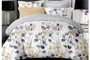 Idina Leaf Pattens Quilt Cover Set