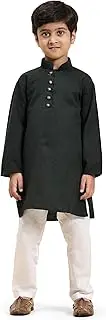[Pro-Ethic Style Developer] Boys Cotton Floral Kurta set for kids | Indian Ethnic wear | Geometrical Print | Pack of 1 (S-220)
