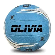 Personalised Gilbert Brand Netball Size 5 - Blue (Brand New)