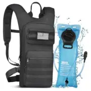 Hydration Backpack with 3L TPU Water Bladder, Tactical Molle Water black