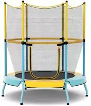 HONEY JOY 48" Trampoline for Kids, Toddler Trampoline with Safety Enclosure N...