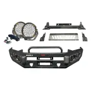 4X4FORCE Safari Shield Bullbar U LOOP Guard Plate Light for Isuzu D-Max 12-16