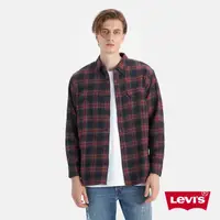 在飛比找momo購物網優惠-【LEVIS 官方旗艦】男款 工裝法蘭絨襯衫 沉穩風黑瑪瑙格