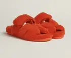 NWB Hermes Chypre Orange Sandals 37.5