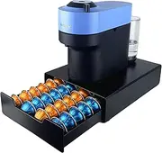 [Wrobic] Coffee Capsule Holder, Coffee Capsule Storage Drawer for Nespresso Vertuo, Dolce Gusto, K-Cup, Pod Pack Holder, Home Kitchen Counter Organiser (24-40 pods)