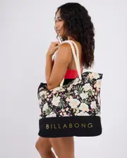 [Billabong] Billabong Women's Lost Cove Beach Bag in Black Pebble One Size Black Pebble