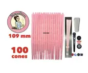 blazy susan pre rolled cone PINK 109mm king size slim pick count +glass tip+tube