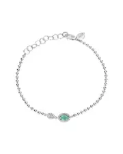 Meira T 14K 0.53 ct. tw. Diamond & Emerald Bracelet