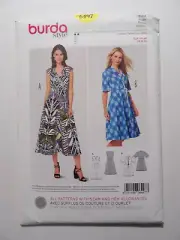 Burda 6497 Misses Sz 8-20 Dress w/ Style Variations Sewing Pattern FF UNCUT