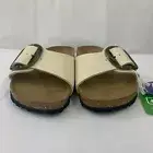 Birkenstock New w/ Box Madrid Vegan Big Buckle Eggshell Textile Nar Select Size