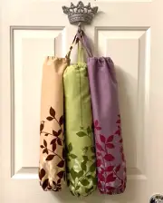 3 Japanese Echino Grocery Bag Holder Keeper Handmade Fabric Reusable Keeper New