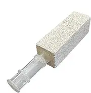 Pumice Stone for Toilet Cleaning - Hard Water Rings Scouring Stick with Handle | Powerful Heavy Duty Cleaner Scrubber for Kitchen & Bathtub