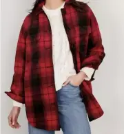 NWT Old Navy Women’s Large Buffalo Check Plaid Soft Brushed Utility Shacket